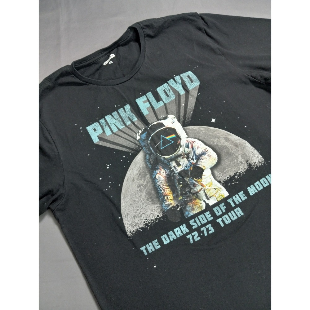 Old Navy Pink Floyd Dark Side of the Moon 72-73 Tour Graphic Tee Black Large